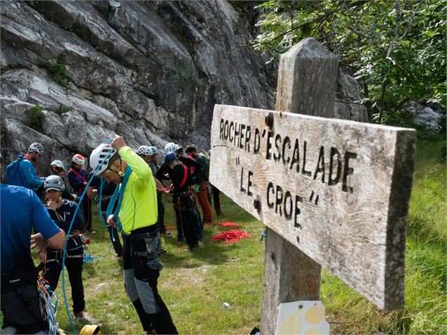 Voies d'escalade tous niveaux au Croué à Aussois - Dylan Cuvelier OTHMV