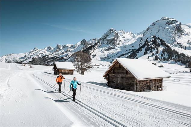 Une vue de rêve en ski de fond - OT La Clusaz / Clément Hudry