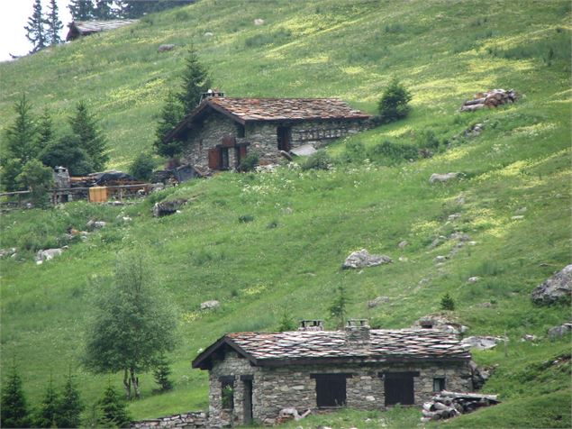 Chalets d'alpage dans le vallon de l'Orgère à Villarodin-Le Bourget - O.T. La Norma VLP