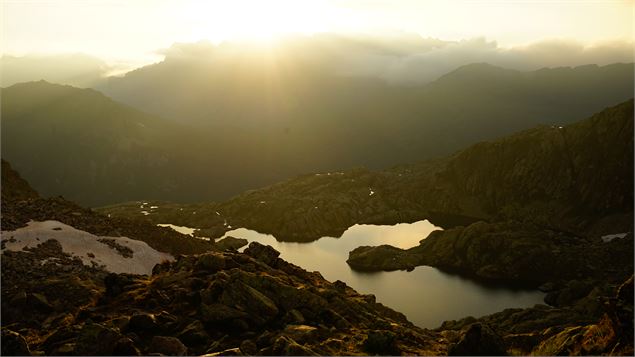 Lac Cornu au coucher de soleil - OT Vallée de Chamonix-Mont-Blanc