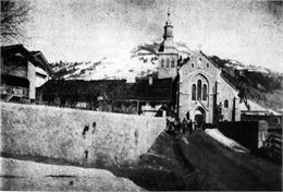 L’église à la fin du XIXème siècle - © Collection municipalité Grand Bornand