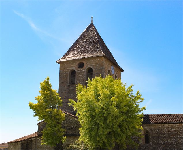 Clocher de l'église de Saint-Maurice de Gourdans - Marilou Perino