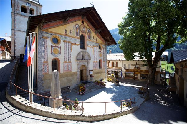 Facade de l'église de Hauteluce - P. Somelet