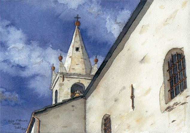 l'église Saint Etienne à Val Cenis-Sollières - jean-françois-durand