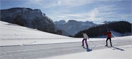 Vue sur le Roc d'Enfer depuis les pistes de ski de fond des Mouilles - Gilles Place / OT ADL