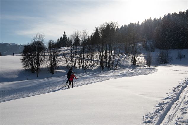 couple ski de fond - Marine Martin - OT Combloux