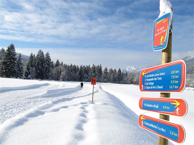 pistes du domaine nordique du Haut-Giffre - Office de tourisme de Samoëns