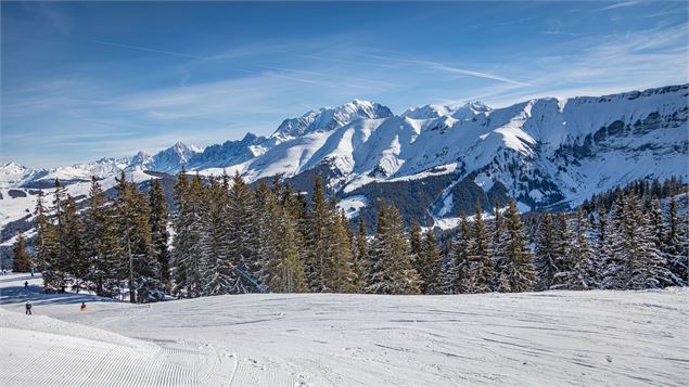 Vue des pistes sur Mont D'Arbois - Mairie de Megève