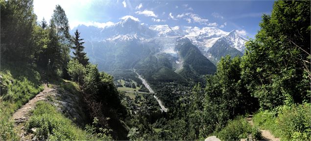 Vue depuis le petit balcon sud - OT Vallée de Chamonix-Mont-Blanc