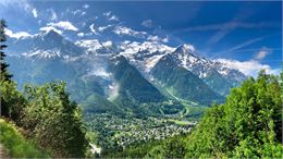 Vue depuis le petit balcon sud - OT Vallée de Chamonix-Mont-Blanc