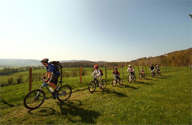 Circuit VTT 5 vert - Forêt de la Rousse - Bois de Valuisant - Espace Revermont Base FFvélo - Sébasti