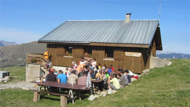 La pause déjeuner au refuge - GAEC Vent des Cimes