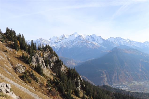 Vue Mont-Blanc depuis la cheminée de Platé - Nicolas Trichard