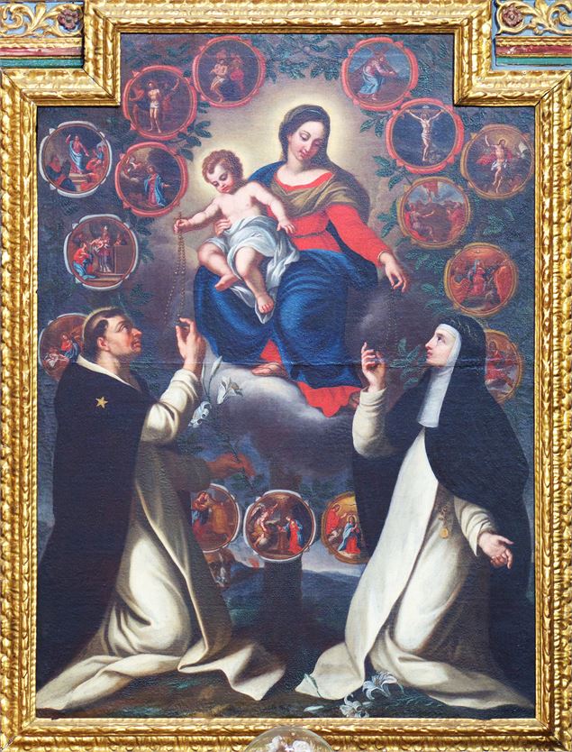 tableau rosaire église baroque St Côme et St Damien - Vincent Jacques - Drône de regard