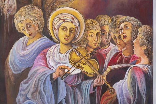 les anges musiciens , INIS église Pontamafrey - Vincent Jacques, Drone de regard