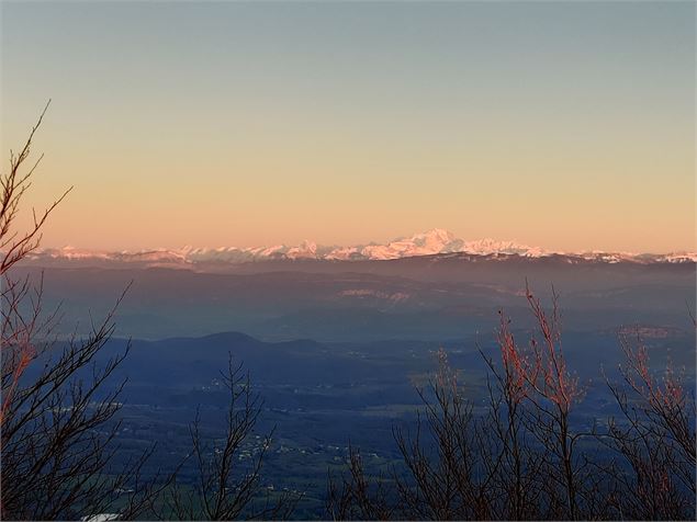 Point de vue sur le Mont-Blanc au col du Perthuis - Marilou Perino