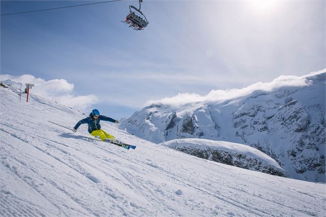 Skieur sur le secteur du Mont-Bochor - Guillaume Grasset - OT Pralognan-la-Vanoise