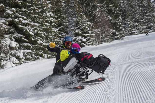 Fauteuil ski avec pilote - Gilles Lansard - OT Pralognan