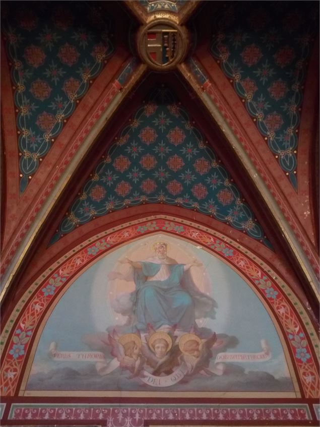 Intérieur fresque murale Château de Chazey-sur-Ain - Marilou Perino
