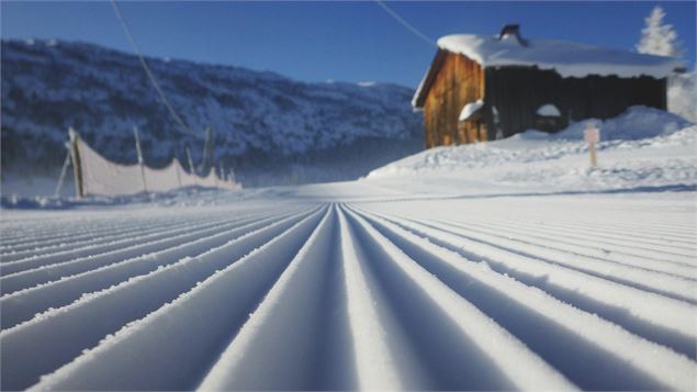 Détail Traces skis - DR/Faucigny Glières Tourisme