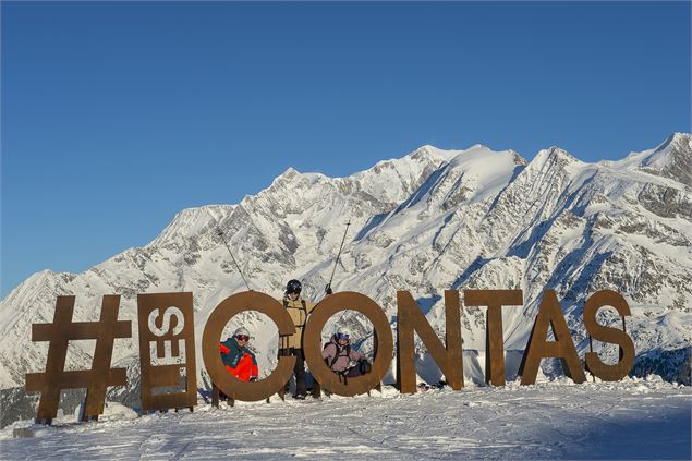 Le spot photo face au Mont-Blanc ! - JP Noisillier / Les Contamines Tourisme