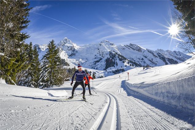 Une vue de rêve en ski de fond - OT La Clusaz / Clément Hudry