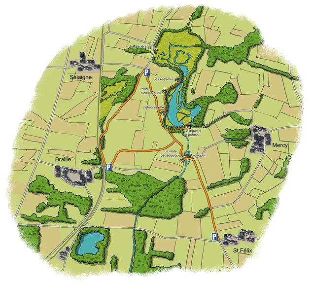 plan l'étang de Crosagny - Lac Annecy Tourisme - Gilles Piel