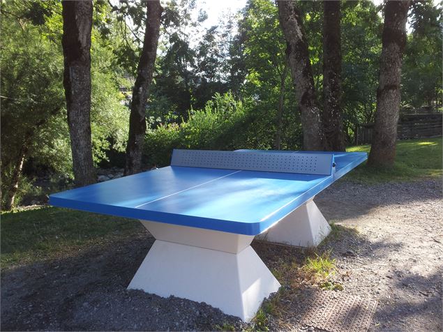 Table de ping-pong au Grand-Bornand - © csardin - OT Le Grand-Bornand