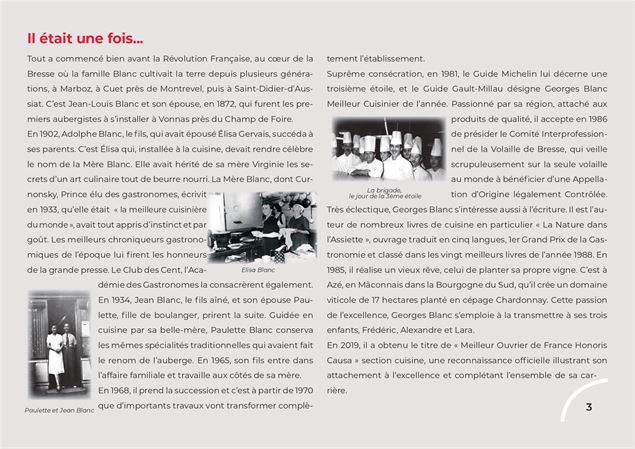 Histoire Maison Blanc - Georges Blanc