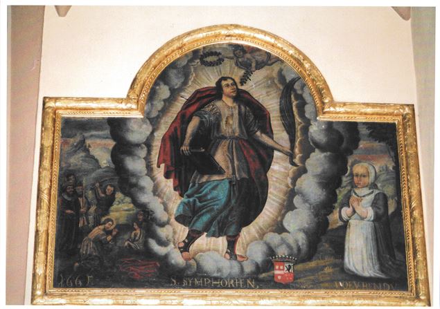 Tableau représentant Saint Symphorien - P.Moquard