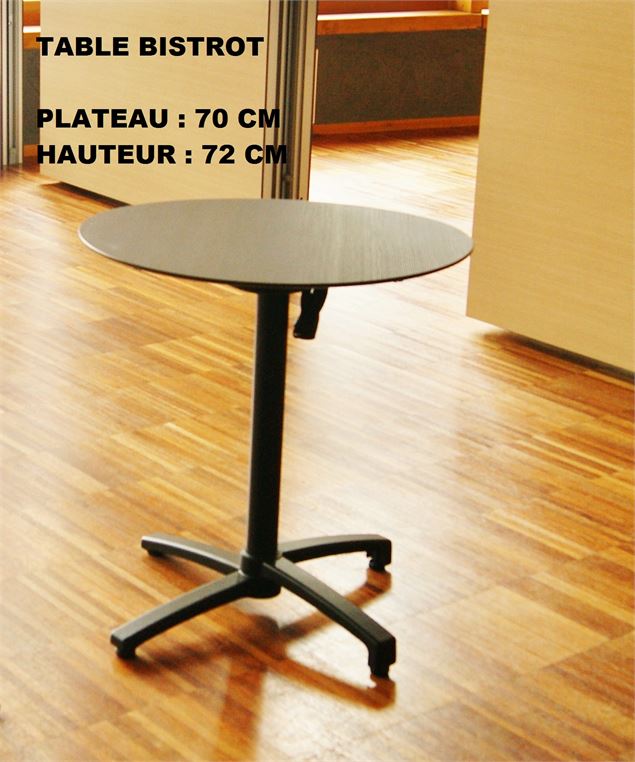 Mobilier : table bistrot - Domaine du Baron