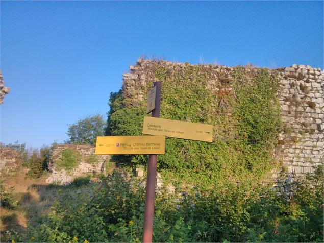 Ruines du Château-Neuf, dites tours de César - Office d Tourisme du Pays d'Albens