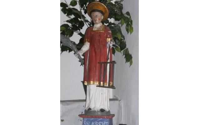 statue de St Laurent - le petit patrimoine