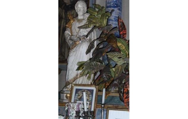 statue de St Joseph et l'enfant - le petit patrimoine