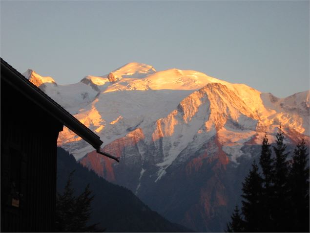 Vue Mont-Blanc depuis le refuge - Refuge du Châtelet d'Ayères