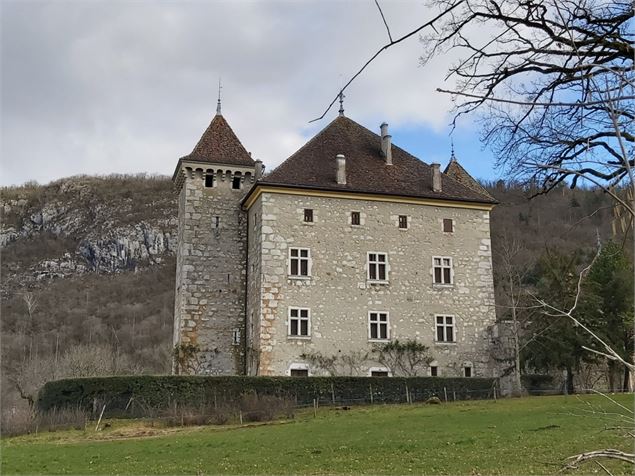 Château d'Hérée en montant à Entrevernes - Nicole Tissot