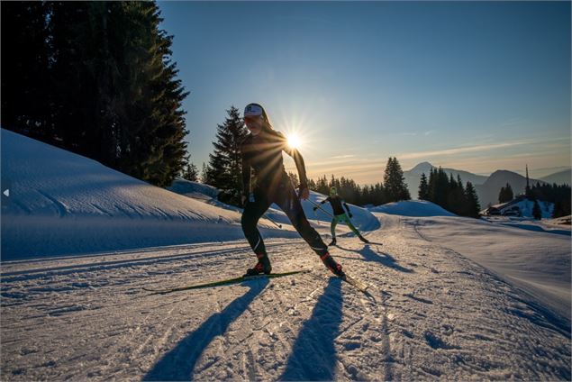 Léonie Harivel sur les pistes de ski de fond - Charles Savouret