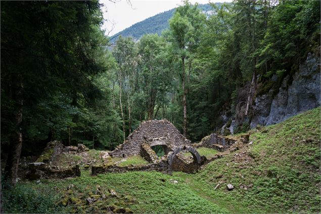 Les ruines de l'ancienne ferme Porte d'Age au village du Reposoir - Charles Savouret