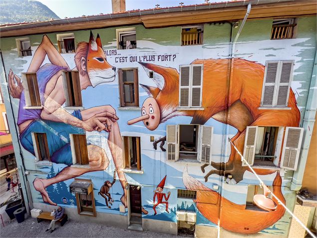 Parcours street Art - Artiste : Amok et Graffmatt - Cœur de Tarentaise Tourisme