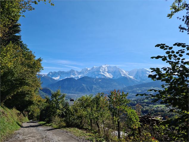 vue Mont-Blanc depuis le sentier - Wendy Coulon