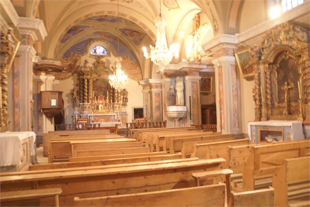 à Val Cenis Sollières, l'église baroque Saint Etienne - jean-françois-durand
