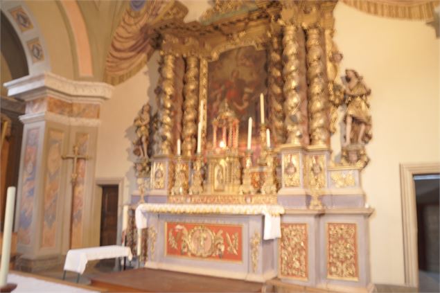 à Val Cenis Sollières, l'église baroque Saint Etienne - jean-françois-durand
