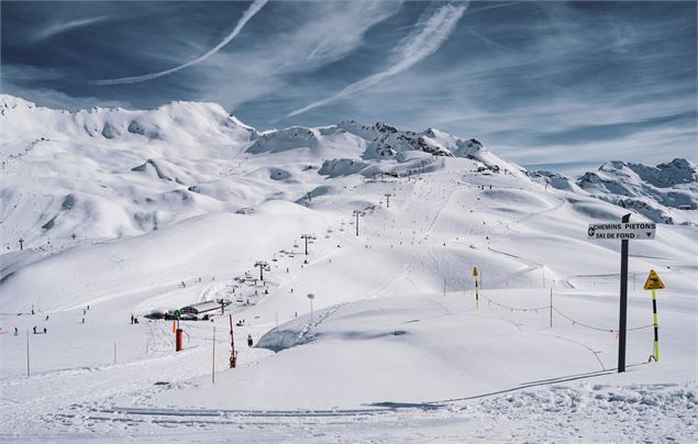 tour lac ouillette vue telesiege - Val d'Isère Téléphériques / Maxime Bouclier