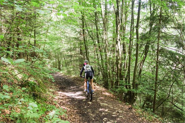 Circuit VTT Aillons Margériaz 1000 - Lac de la Thuile - École de VTT La Féclaz - Massif des Bauges
