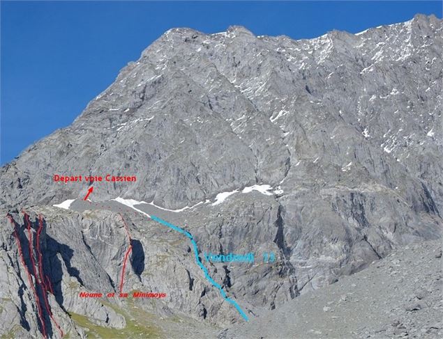 Grande voie : Voie Cassien - Le Grand Bec - Planay - Marie Ange Tatoud - Granger