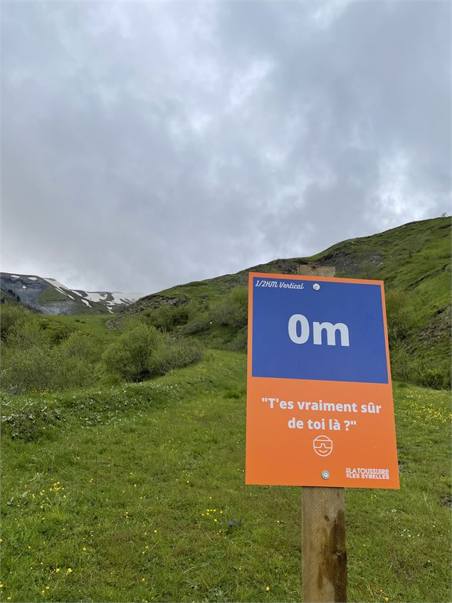 Panneau du départ du 1/2 KV - Office de Tourisme de la Toussuire