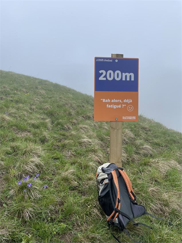 Panneau du 200m du 1/2 KV - Office de Tourisme de la Toussuire