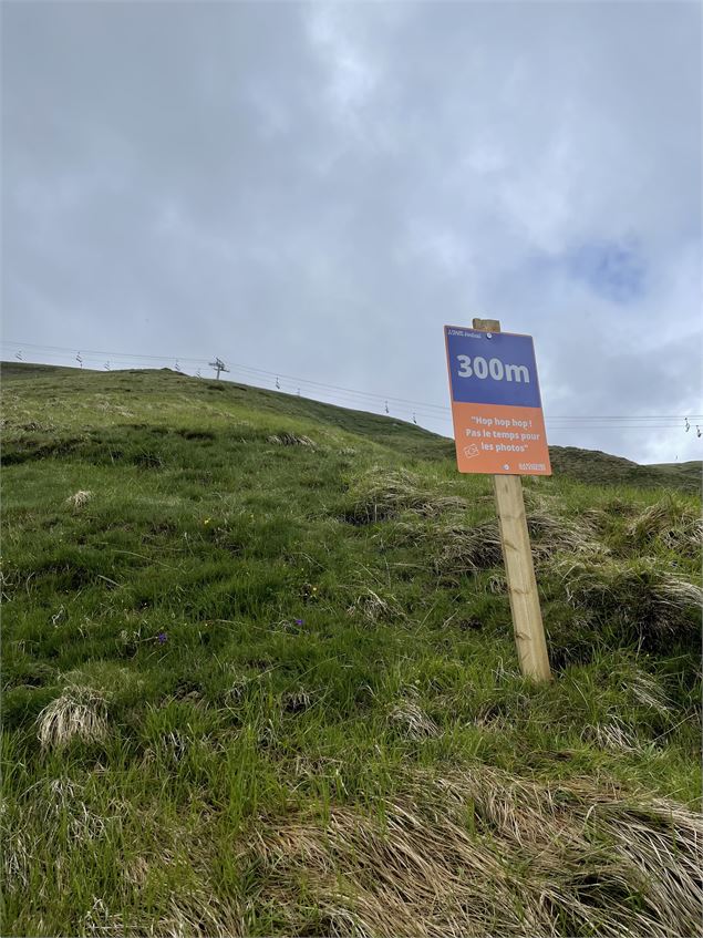 Panneau du 300m du 1/2 KV - Office de Tourisme de la Toussuire