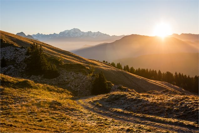 Lever de soleil en automne Montagne du Charbon - Peignée Verticale