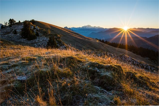 Lever de soleil en automne Montagne du Charbon - Peignée Verticale